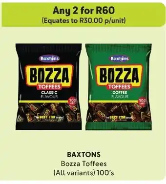 Makro BAXTONS Bozza Toffees (All variants) 100's offer