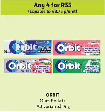 Makro ORBIT Gum Pellets (All variants) 14g offer