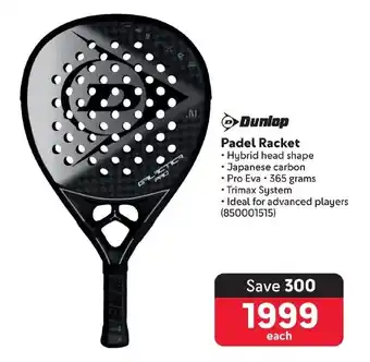 Makro Dunlop Padel Racket offer