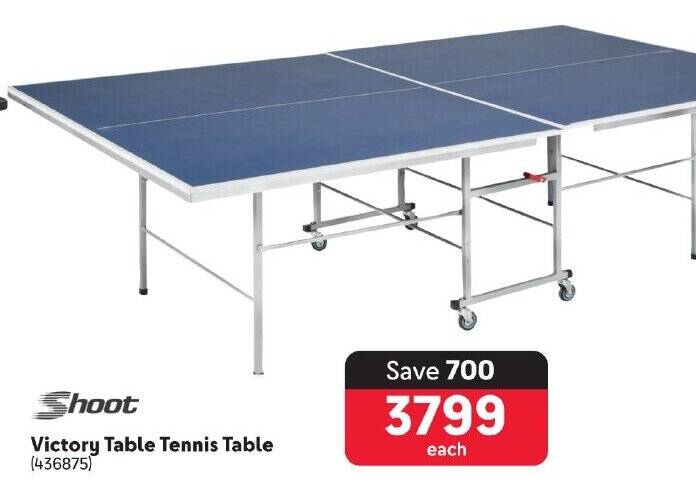 Shoot Victory Table Tennis Table offer at Makro