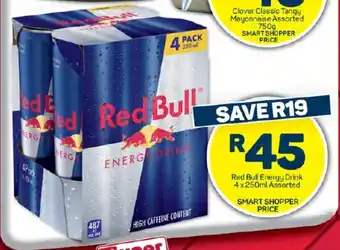 Pick n Pay Hypermarket Red Bull Energy Drink 4x250ml Assorted offer