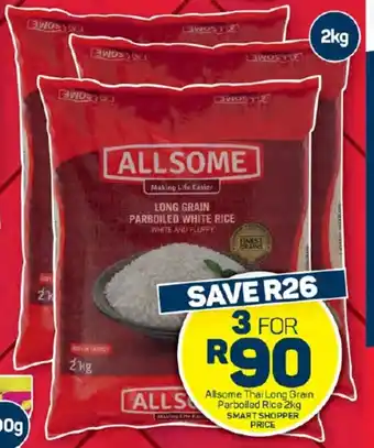 Allsome Thai Long Grain Parboiled Rice 2kg