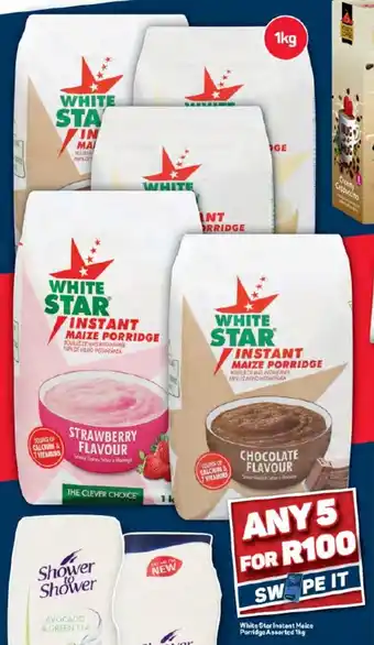 Pick n Pay Hypermarket White Star Instant Maize Porridge Assorted 1kg offer