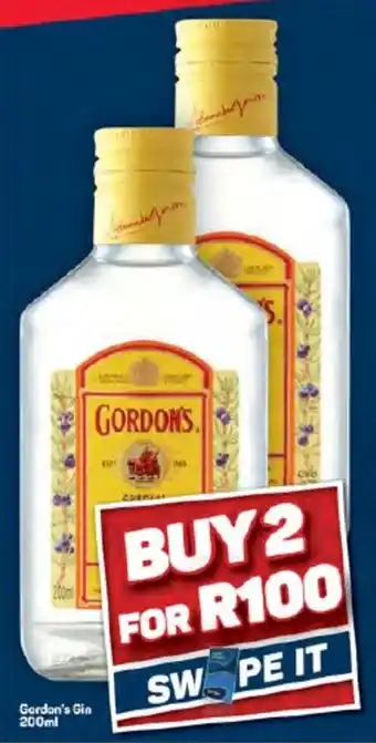 Pick n Pay Hypermarket Gordon's Gin 200ml offer