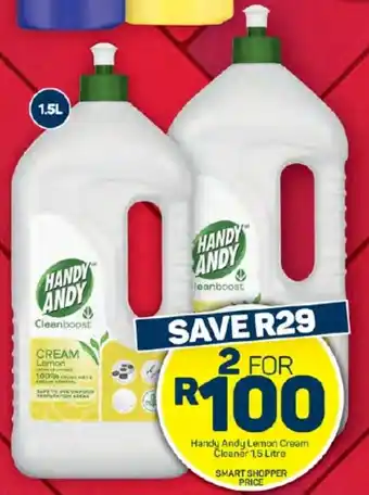 Pick n Pay Hypermarket Handy Andy Lemon Cream Cleaner 1,5 Litre offer