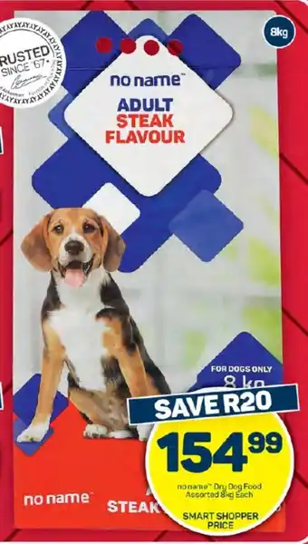 Pick n Pay Hypermarket No Name Dry Dog Food Assorted 8kg Each offer