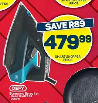 Pick n Pay Hypermarket DEFY Steam and Sprey Iron offer