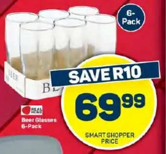 Pick n Pay Hypermarket Beer Glasses 6-Pack offer