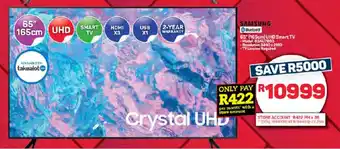 Pick n Pay Hypermarket SAMSUNG 65" (165cm) UHD Smart TV offer