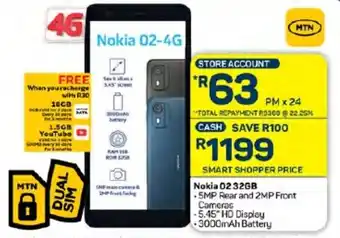 Pick n Pay Hypermarket Nokia 02 32GB offer