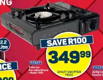 Pick n Pay Hypermarket CADAC 1-Burner Portable Stove offer