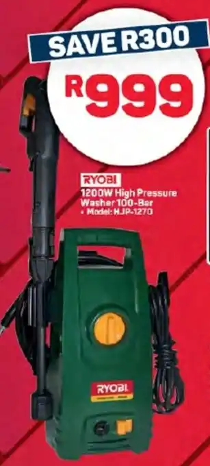 Pick n Pay Hypermarket RYOBI 1200W High Pressure Washer 100-Bar offer