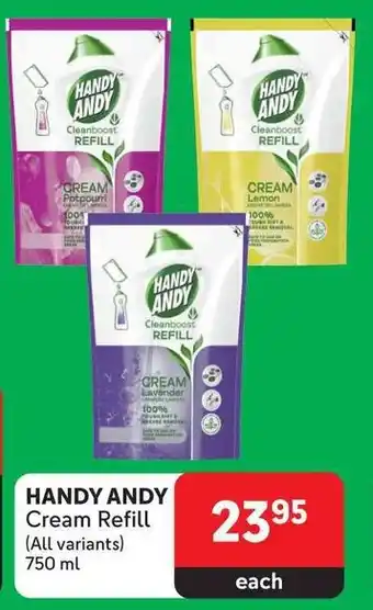 Makro HANDY ANDY Cream Refill (All variants) 750 ml offer