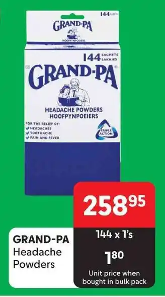 GRAND-PA Headache Powders