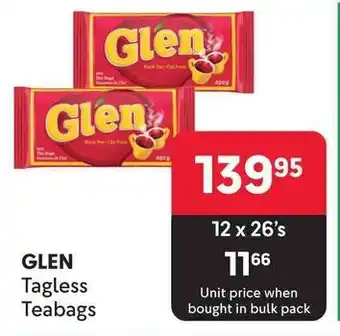 Makro GLEN Tagless Teabags offer