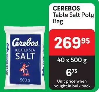 Makro CEREBOS Table Salt Poly Bag offer