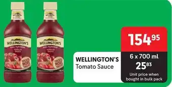 Makro WELLINGTON'S Tomato Sauce offer