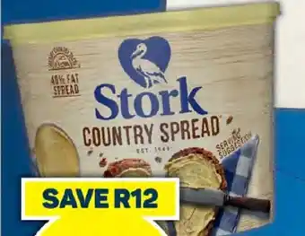 Pick n Pay Hypermarket Stork Country 40% Fat Spread 1kg offer