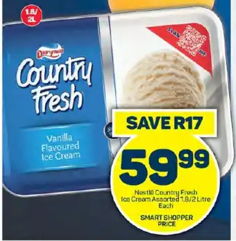 Pick n Pay Hypermarket Nestlé Country Fresh Ice Cream Assorted 1.8/2 Litre Each offer