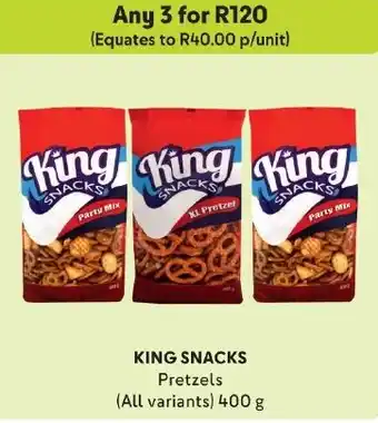 KING SNACKS Pretzels (All variants) 400 g