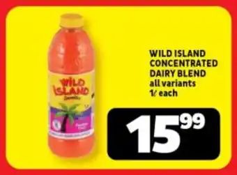 Usave WILD ISLAND CONCENTRATED DAIRY BLEND all variants 1L each offer