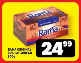 Usave RAMA ORIGINAL 70% FAT SPREAD 500g offer