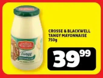 Usave CROSSE & BLACKWELL TANGY MAYONNAISE 750g offer