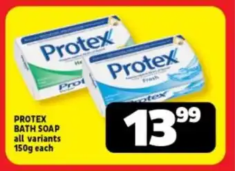 Usave PROTEX BATH SOAP all variants 150g each offer