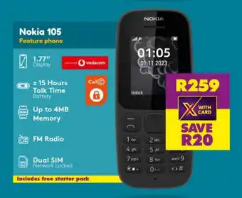 Shoprite Nokia 105 Feature phone offer