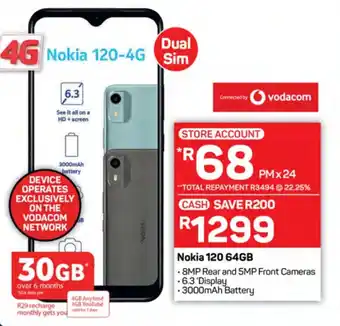 Pick n Pay Hypermarket Nokia 120 64GB offer