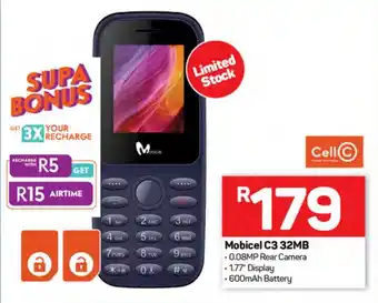 Pick n Pay Hypermarket Mobicel C3 32MB offer