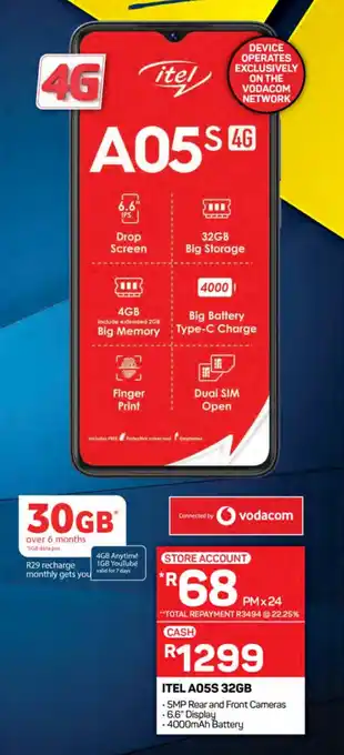 Pick n Pay Hypermarket ITEL A05S 32GB offer