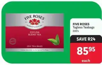 Makro FIVE ROSES Tagless Teabags 200's offer