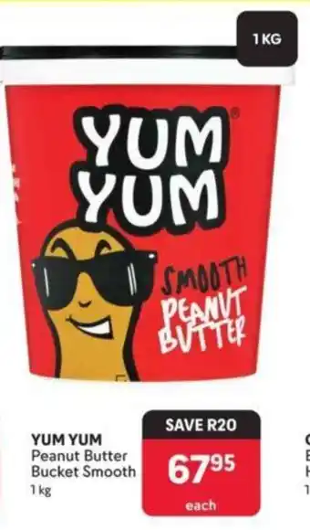 Makro YUM YUM Peanut Butter Bucket Smooth 1kg offer