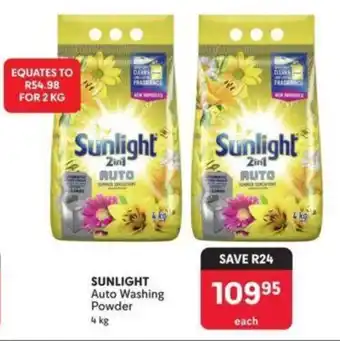 Makro SUNLIGHT Auto Washing Powder 4kg offer