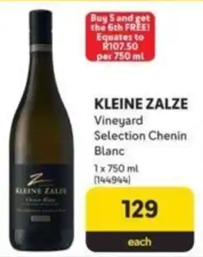 Makro KLEINE ZALZE Vineyard Selection Chenin Blanc offer
