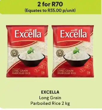 Makro EXCELLA Long Grain Parboiled Rice 2 kg offer