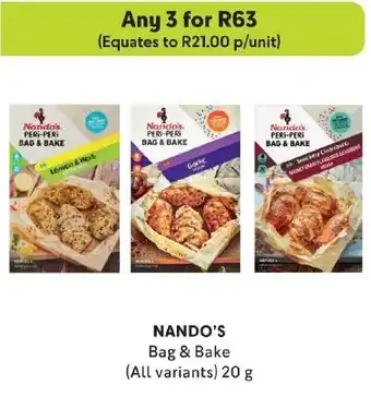 Makro NANDO'S Bag & Bake (All variants) 20 g offer