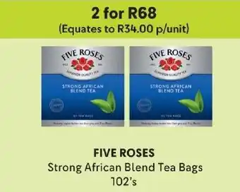 Makro FIVE ROSES Strong African Blend Tea Bags 102's offer