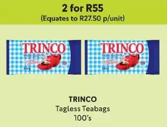 Makro TRINCO Tagless Teabags 100's offer