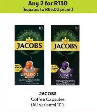 Makro JACOBS Coffee Capsules (All variants) 10's offer