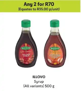 Makro ILLOVO Syrup (All variants) 500 g offer