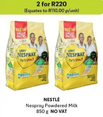 Makro NESTLÉ Nespray Powdered Milk 850 g NO VAT offer