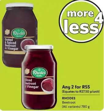 Makro RHODES Beetroot (All variants) 780 g offer