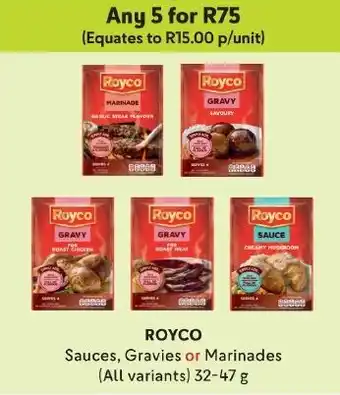 Makro ROYCO Sauces, Gravies or Marinades (All variants) 32-47 g offer