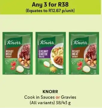 Makro KNORR Cook in Sauces or Gravies (All variants) 38/43 g offer