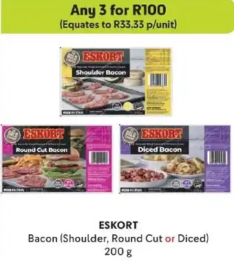 Makro ESKORT Bacon (Shoulder, Round Cut or Diced) 200g offer