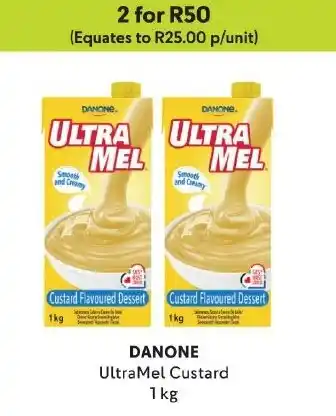 Makro DANONE UltraMel Custard 1 kg offer