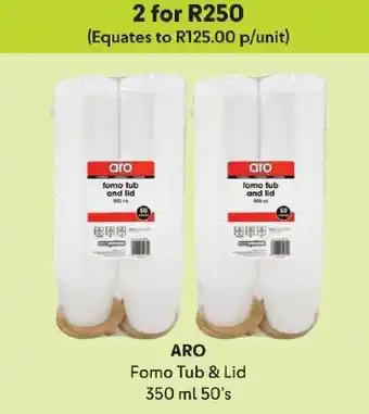 Makro ARO Fomo Tub & Lid 350ml 50's offer