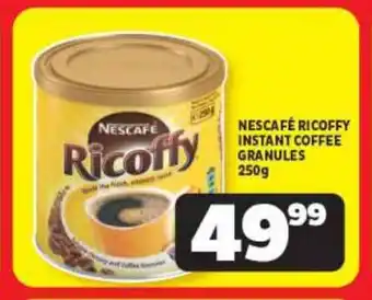 Usave NESCAFÉ RICOFFY INSTANT COFFEE GRANULES 250g offer